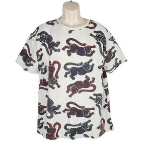 Zara Trafaluc Tiger  Oversized Short Sleeve Sweater size small